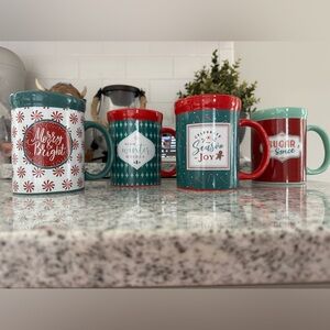 Festive Holiday Ceramic Mug Bundle